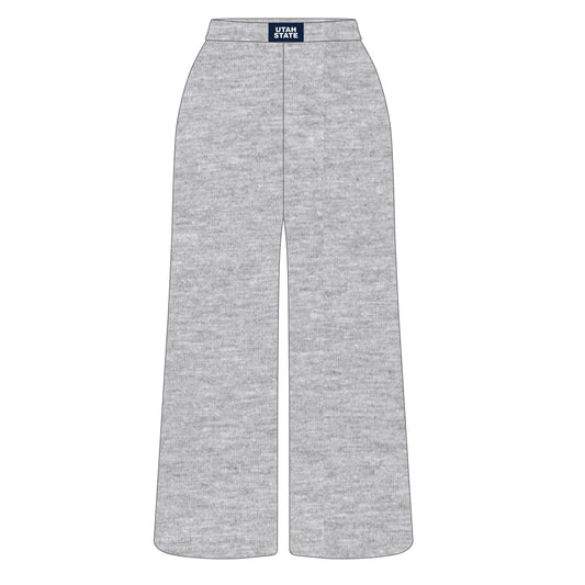 The Ava Airy Pants Utah State Woven Label | Youth Heather Grey