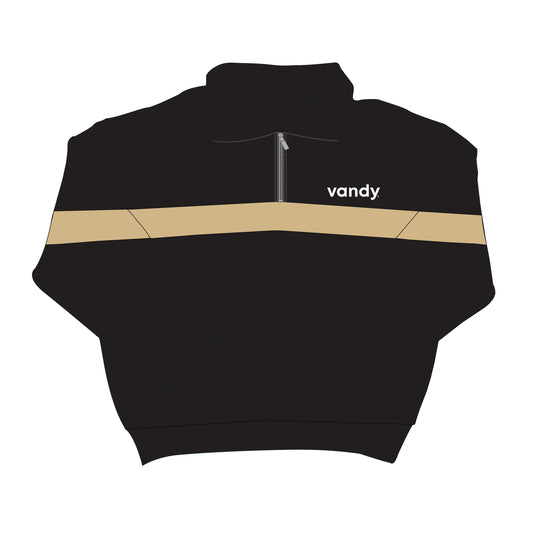 The Heather Half Zip Vanderbilt | Black
