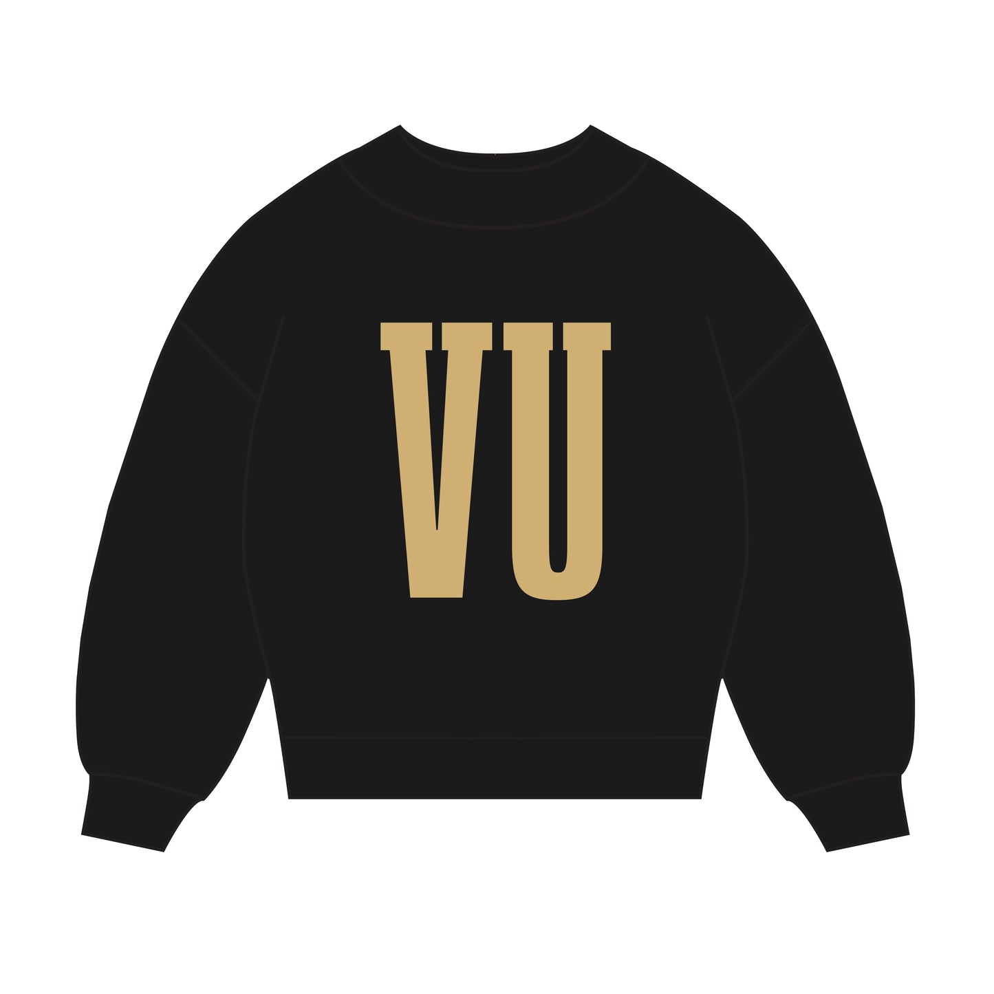 The Madi Varsity Mockneck Vanderbilt | Youth Black