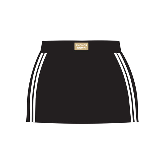The Savannah Sporty Skort Anchor Down Woven Label | Black