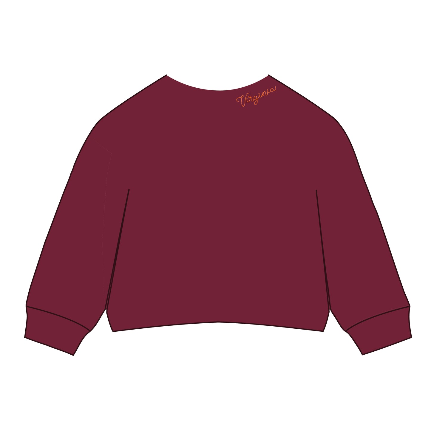 The Lexie Lounge Top Virginia Tech | Maroon