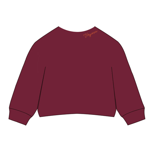 The Lexie Lounge Top Virginia Tech | Youth Maroon