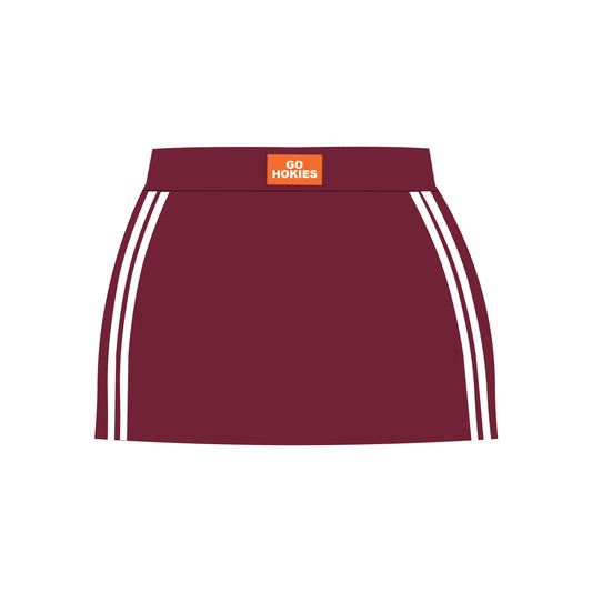 The Savannah Sporty Skort Go Hokies Woven Label | Maroon