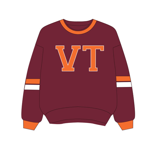The Virginia Varsity Crewneck Virginia Tech | Maroon