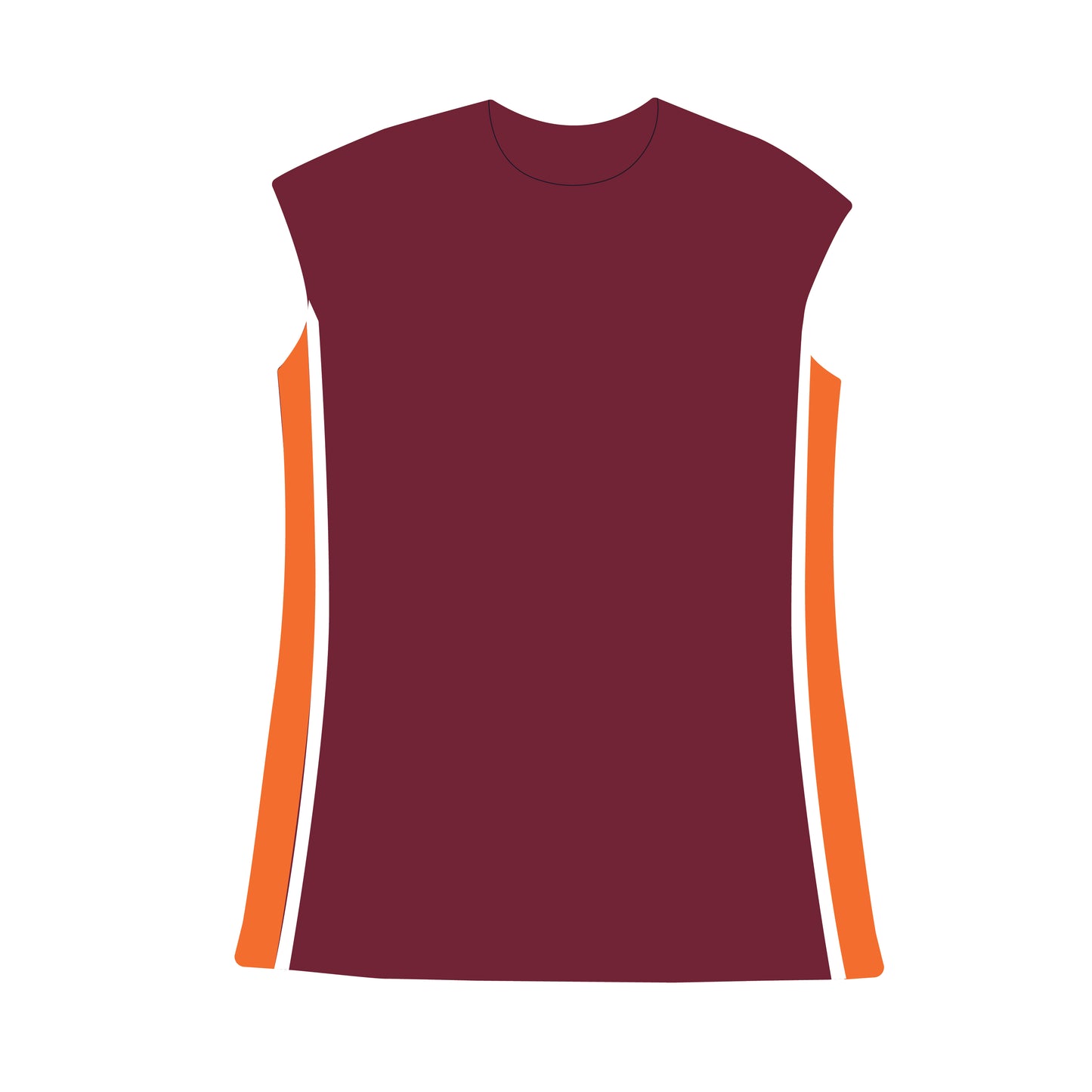 The Campbell Cap Sleeve Go Hokies Woven Label | Maroon