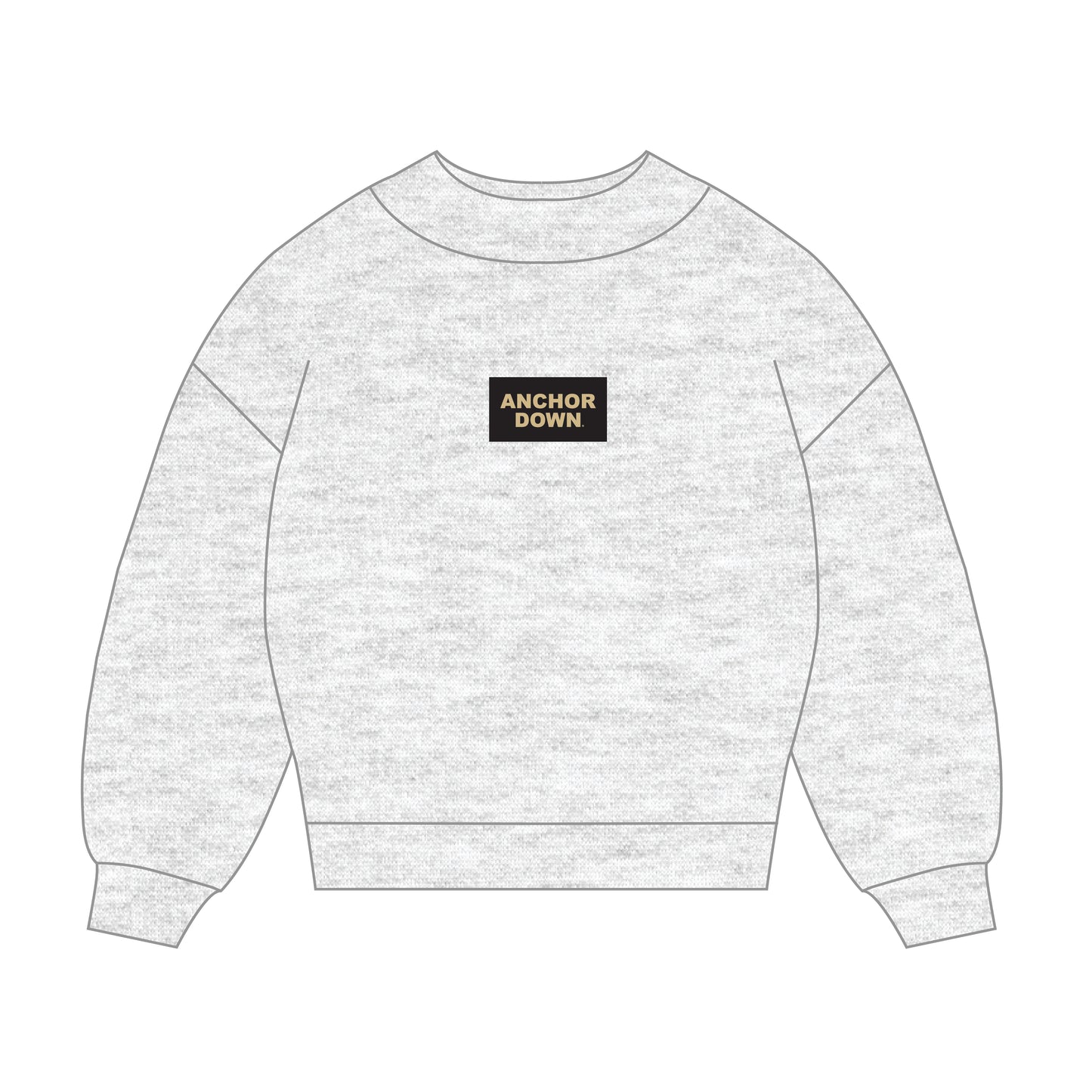 The Mary Mockneck Anchor Down Woven Label | Ash