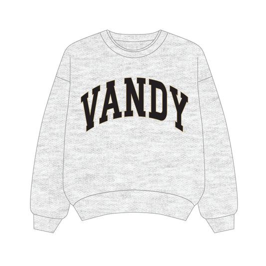 The Olivia Oversized Crewneck Vanderbilt | Ash
