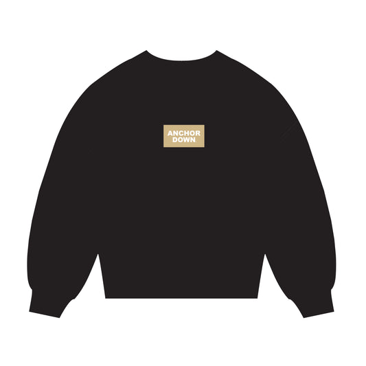The Mary Mockneck Anchor Down Woven Label | Black