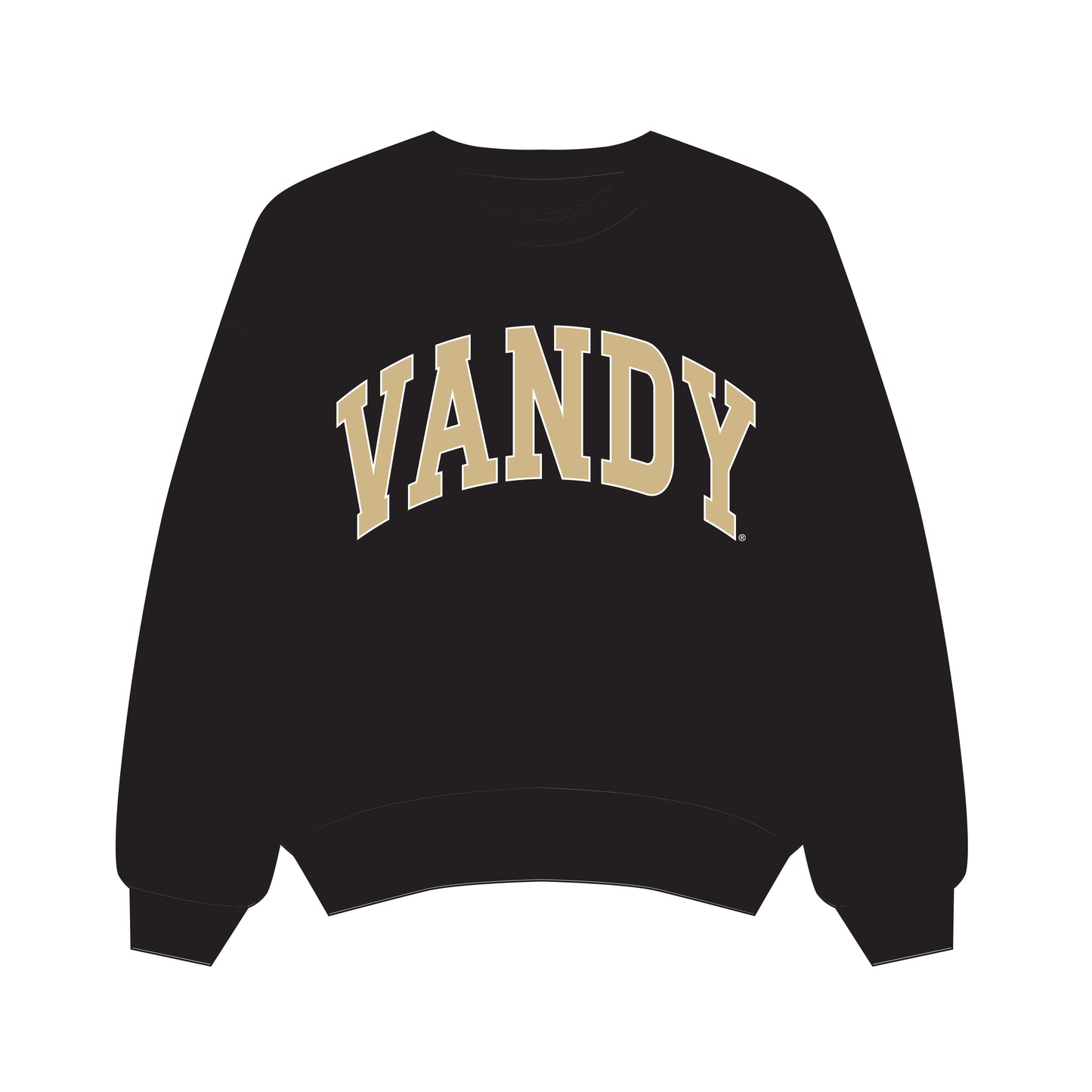 The Olivia Oversized Crewneck Vanderbilt | Black