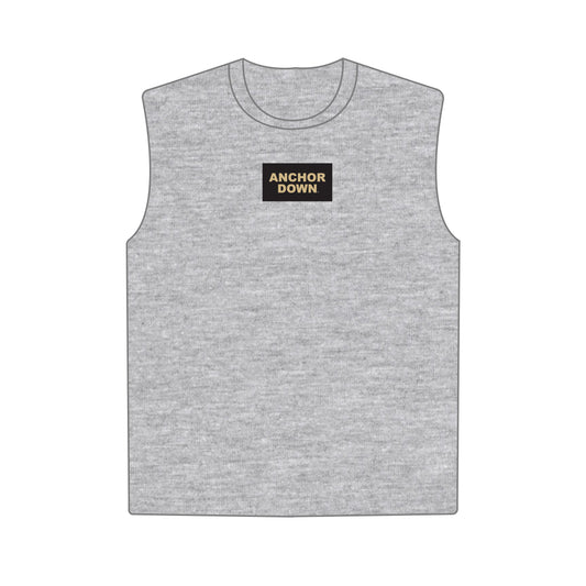 The Anna Active Tank Anchor Down Woven Label | Heather Grey