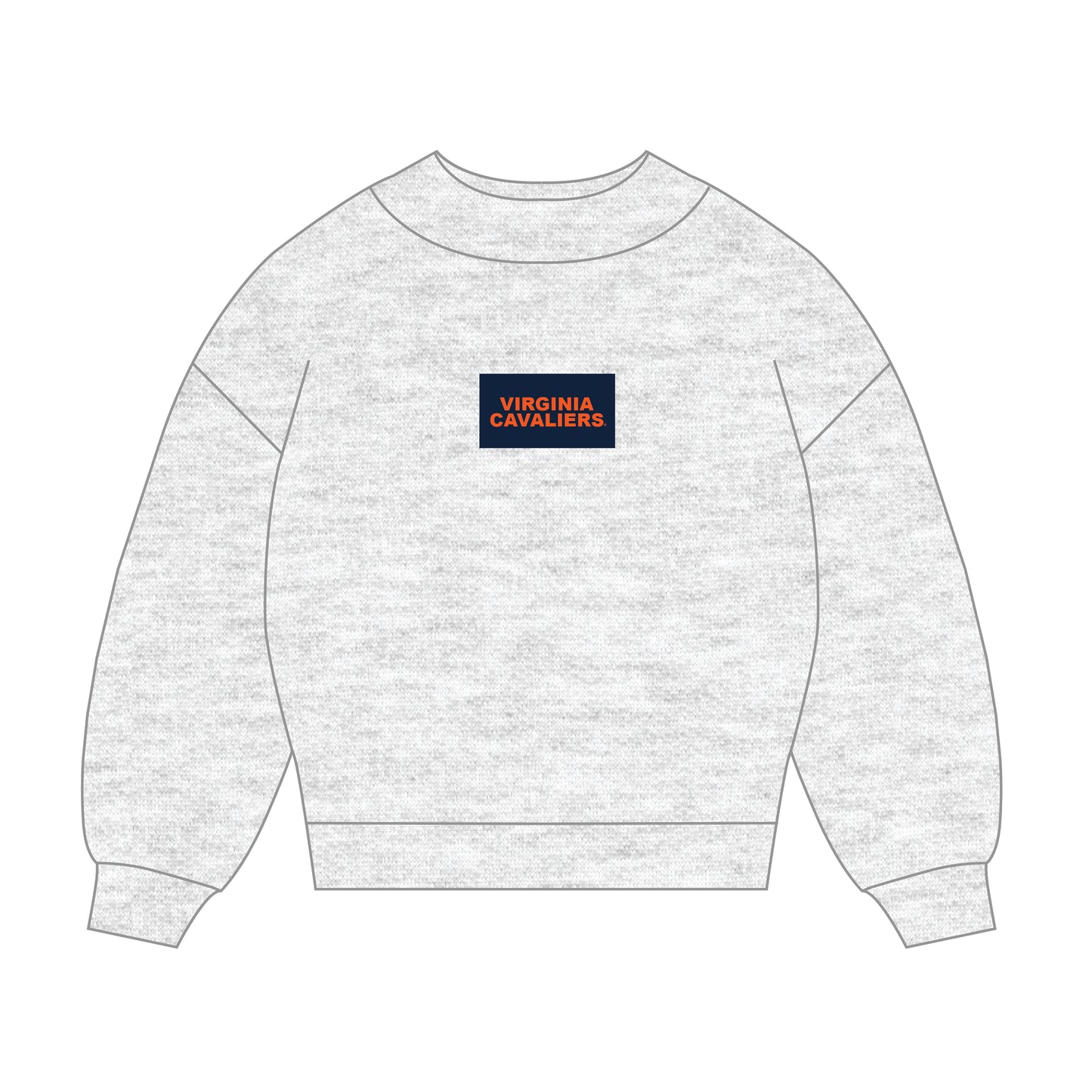 The Mary Mockneck Virginia Cavaliers Woven Label | Ash