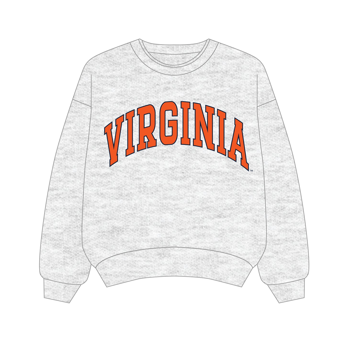 The Olivia Oversized Crewneck Virginia | Youth Ash
