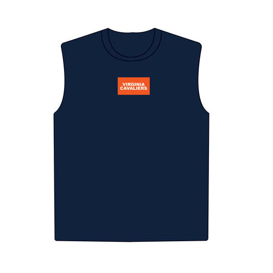 The Anna Active Tank Virginia Cavaliers Woven Label | Navy
