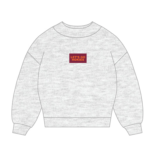 The Mary Mockneck Let's Go Hokies Woven Label | Ash