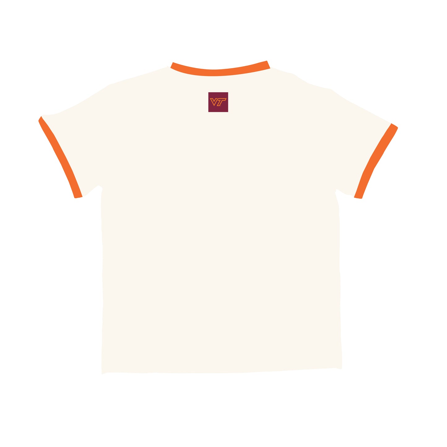 The Roxy Ringer Tee Virginia Tech | Bone