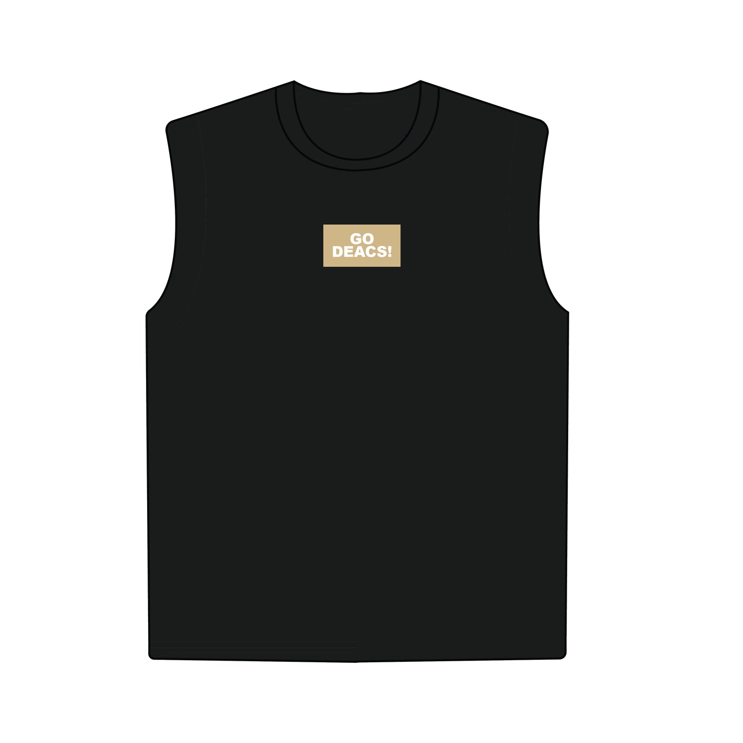 The Anna Active Tank Go Deacs Woven Label | Youth Black