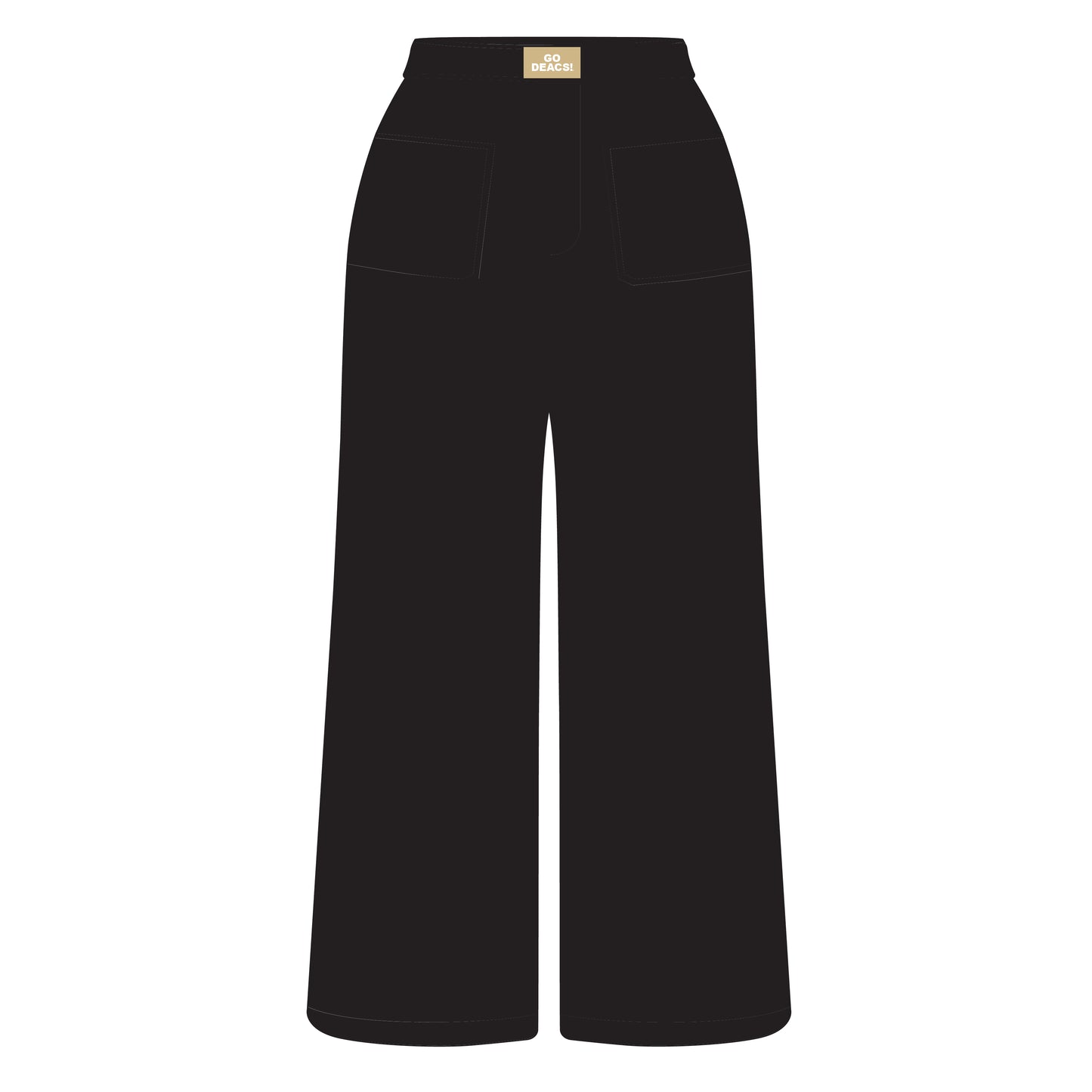 The Ava Airy Pants Go Deacs Woven Label | Youth Black