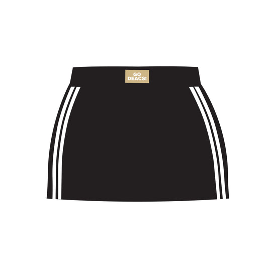 The Savannah Sporty Skort Go Deacs Woven Label | Black