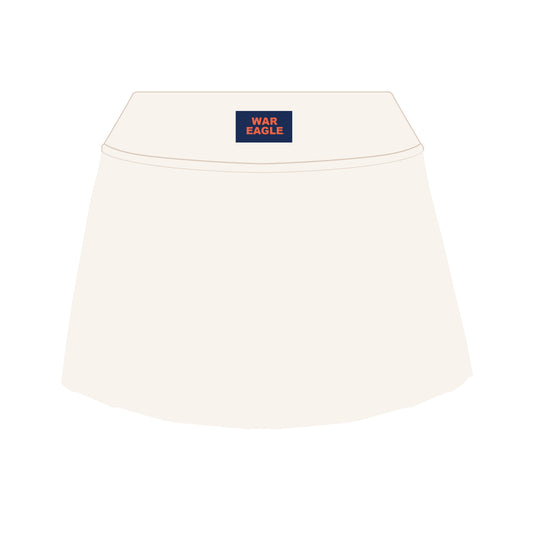 The Alli Tennis Skort War Eagle Woven Label | Bone