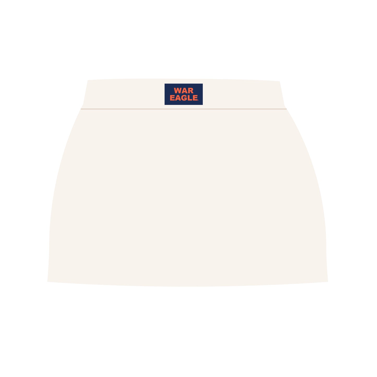 The Anna Active Skort War Eagle Woven Label | Bone