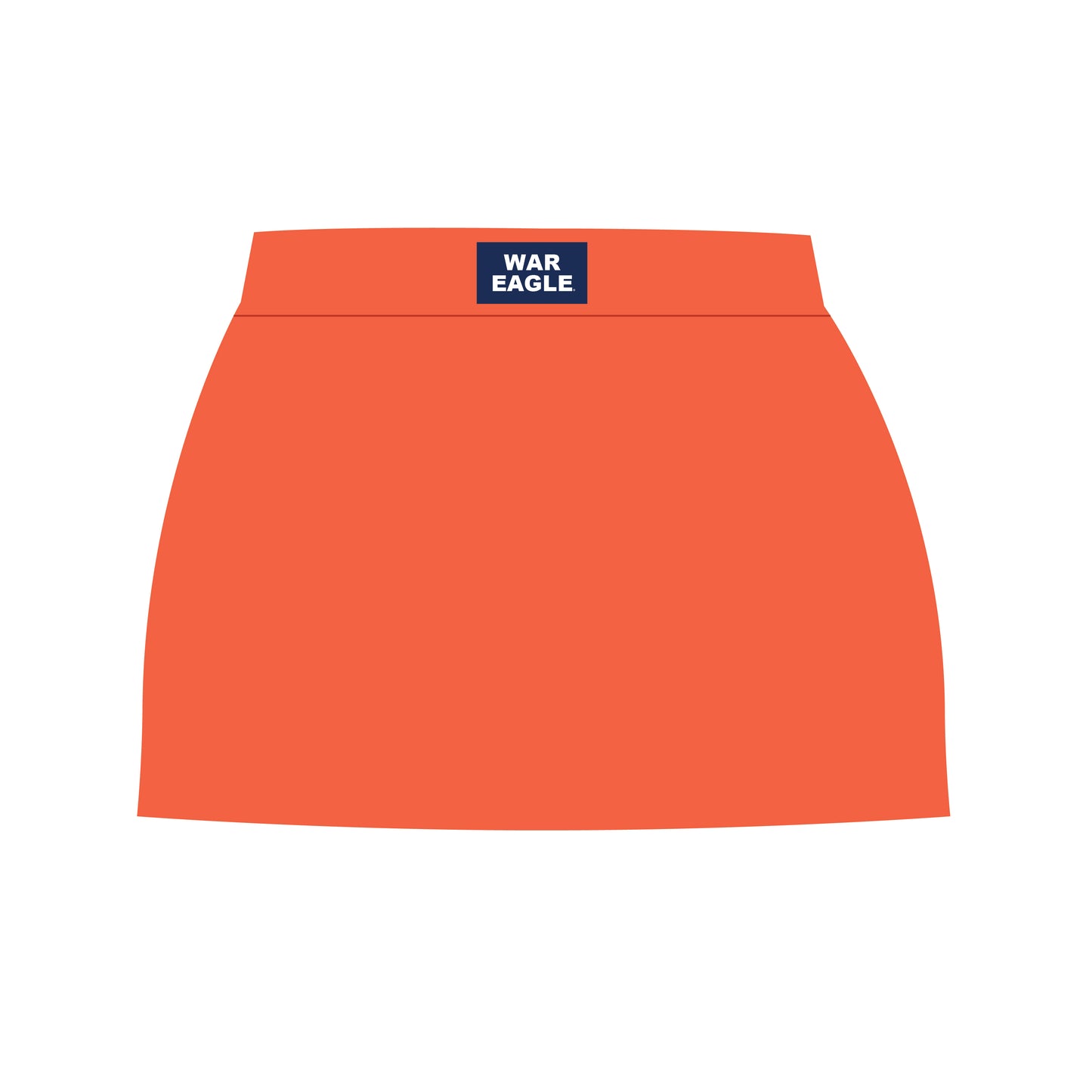 The Anna Active Skort War Eagle Woven Label | Orange