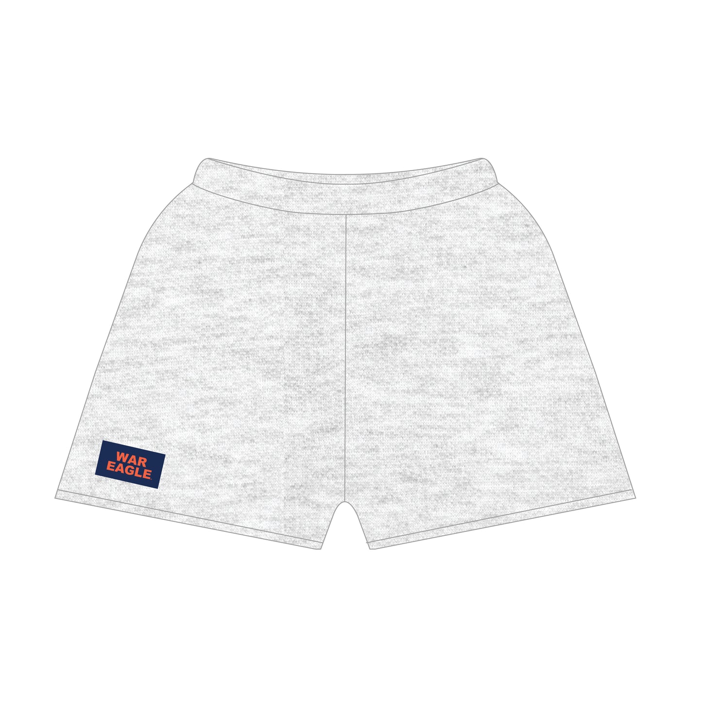 The Becca Shorts War Eagle Woven Label | Ash