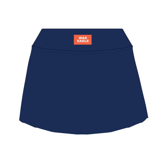 The Alli Airy Tennis Skort War Eagle Woven Label | Navy