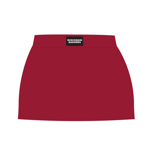 The Anna Active Skort Wisconsin Badgers Woven Label | Deep Red