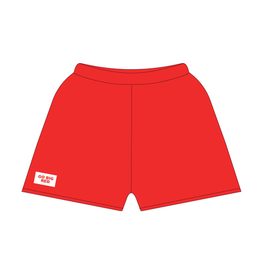 The Becca Shorts Go Big Red Woven Label | Youth Bright Red
