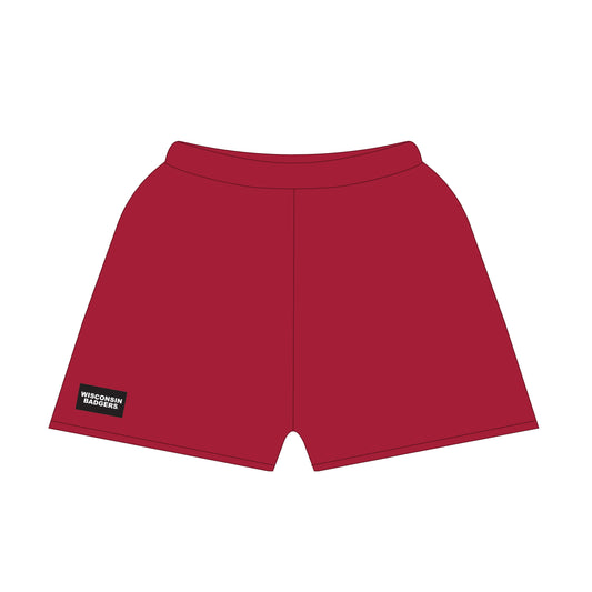 The Becca Shorts Wisconsin Badgers Woven Label | Youth Deep Red