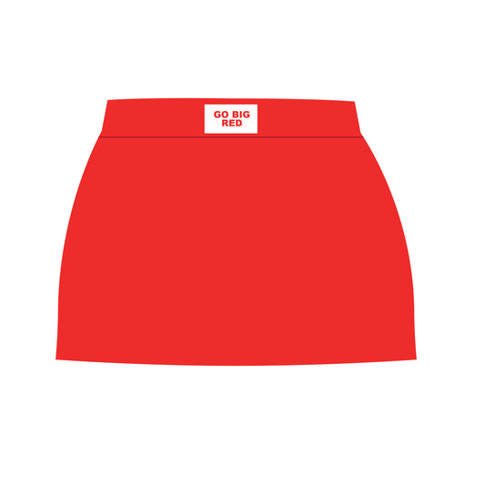The Hayden High Waisted Skort Go Big Red Woven Label | Youth Bright Red