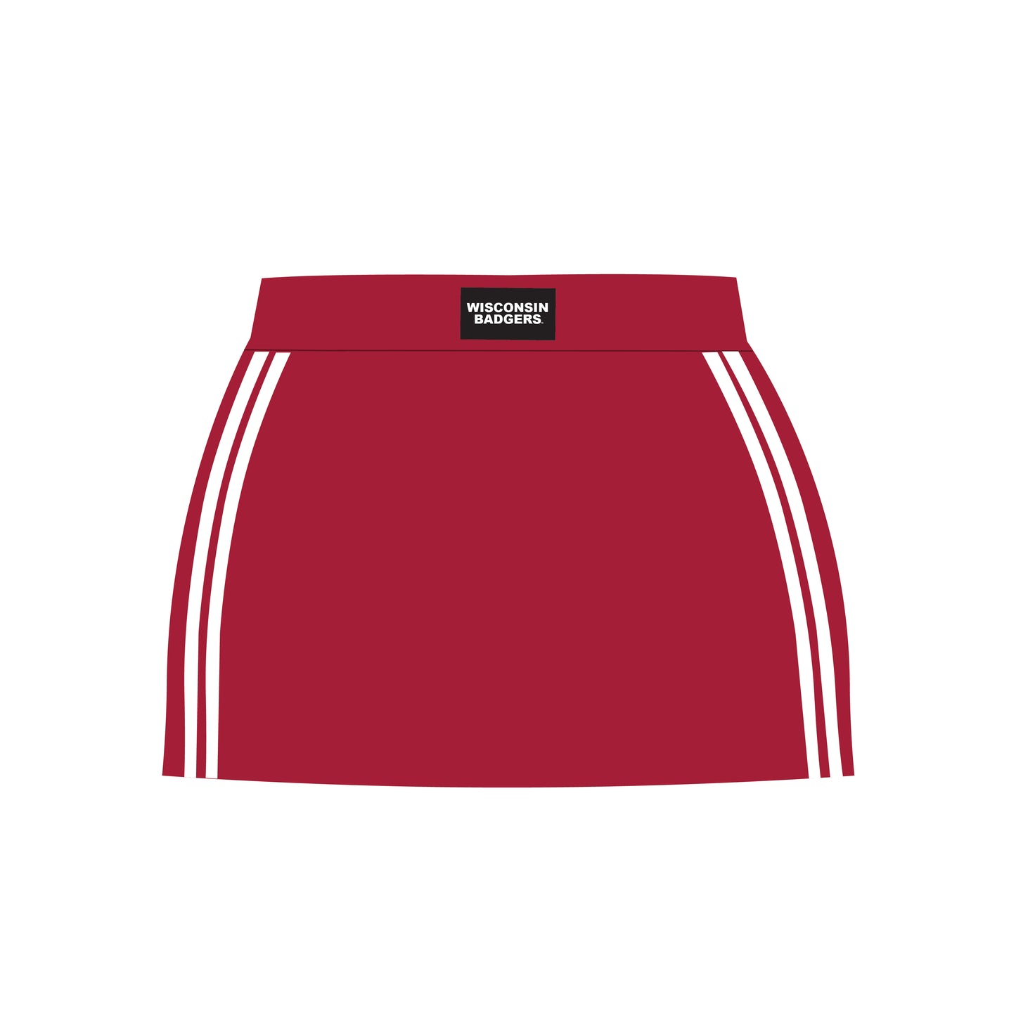 The Savannah Sporty Skort Wisconsin Badgers Woven Label | Bright Red