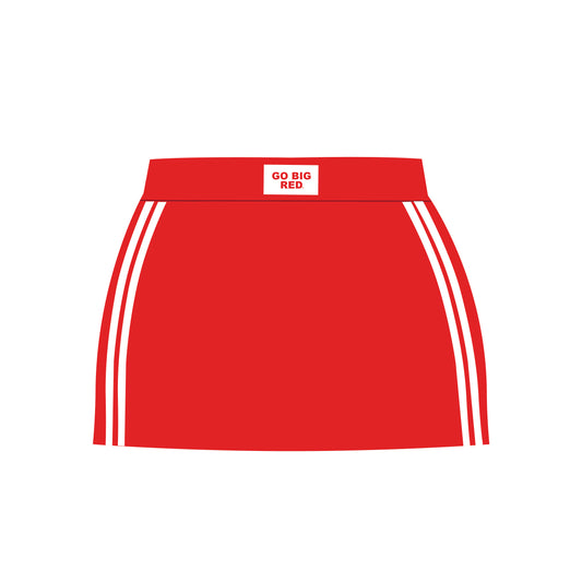 The Savannah Sporty Skort Go Big Red Woven Label | Youth Bright Red