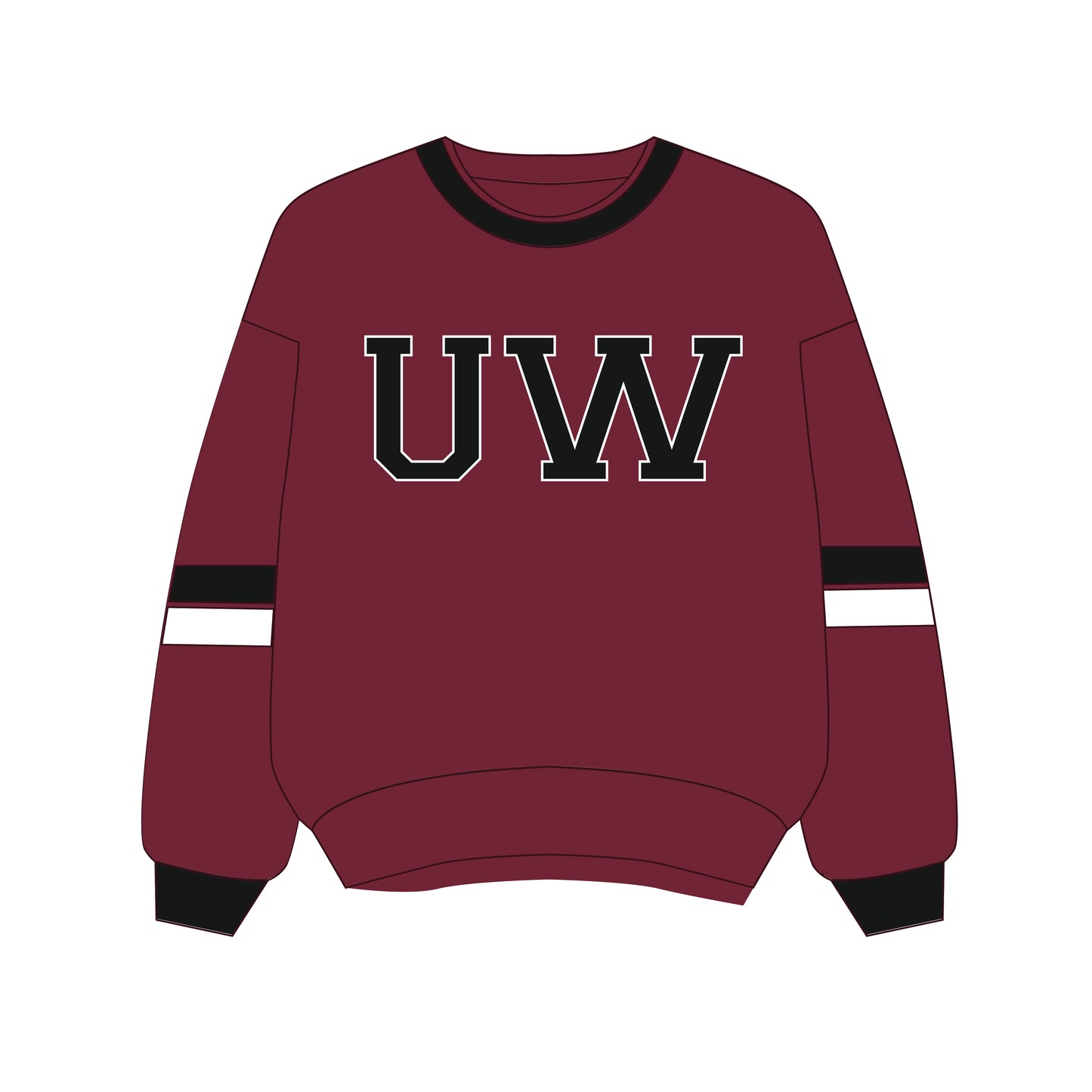 The Virginia Varsity Crewneck Wisconsin | Bright Red