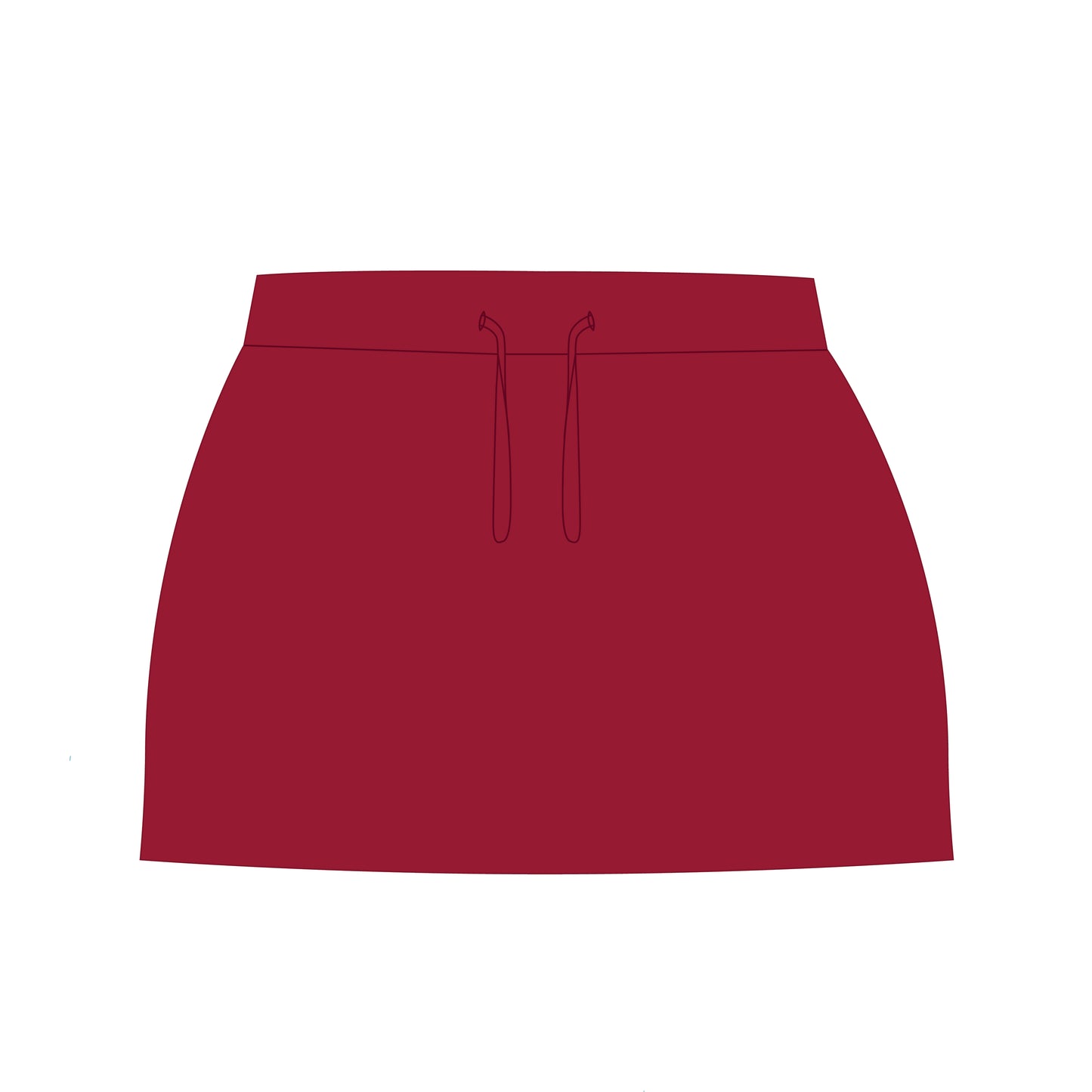The Anna Active Skort Wisconsin Badgers Woven Label | Deep Red