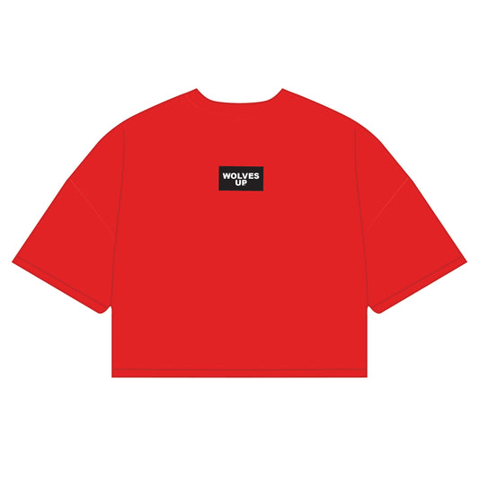 The Kristen Airy Shirt Wolves Up Woven Label | Youth Bright Red