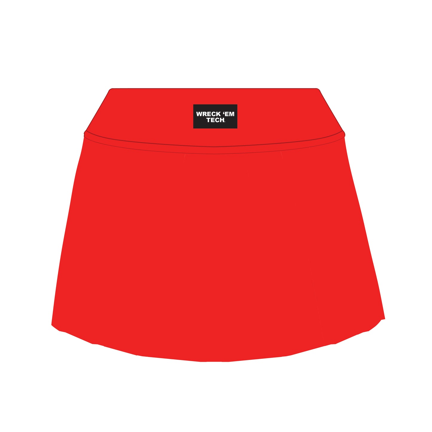 The Alli Tennis Skort Wreck 'Em Tech Woven Label | Youth Bright Red