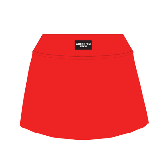 The Alli Tennis Skort Wreck 'Em Tech Woven Label | Red