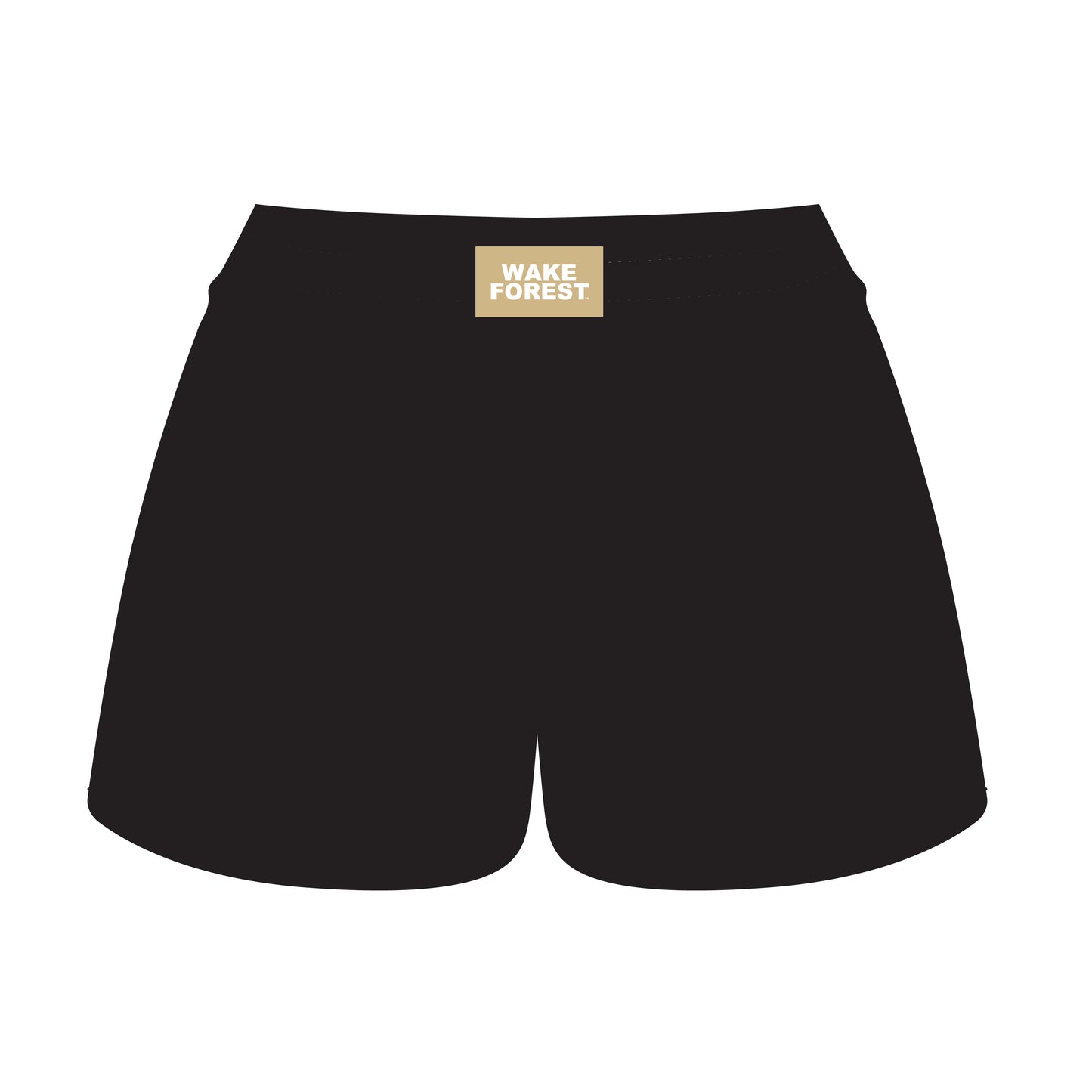 The Ava Airy Shorts Wake Forest Woven Label | Black
