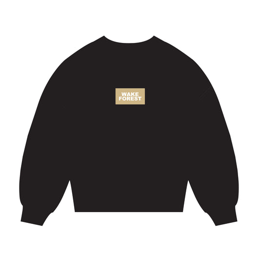 The Mary Mockneck Wake Forest Woven Label | Black