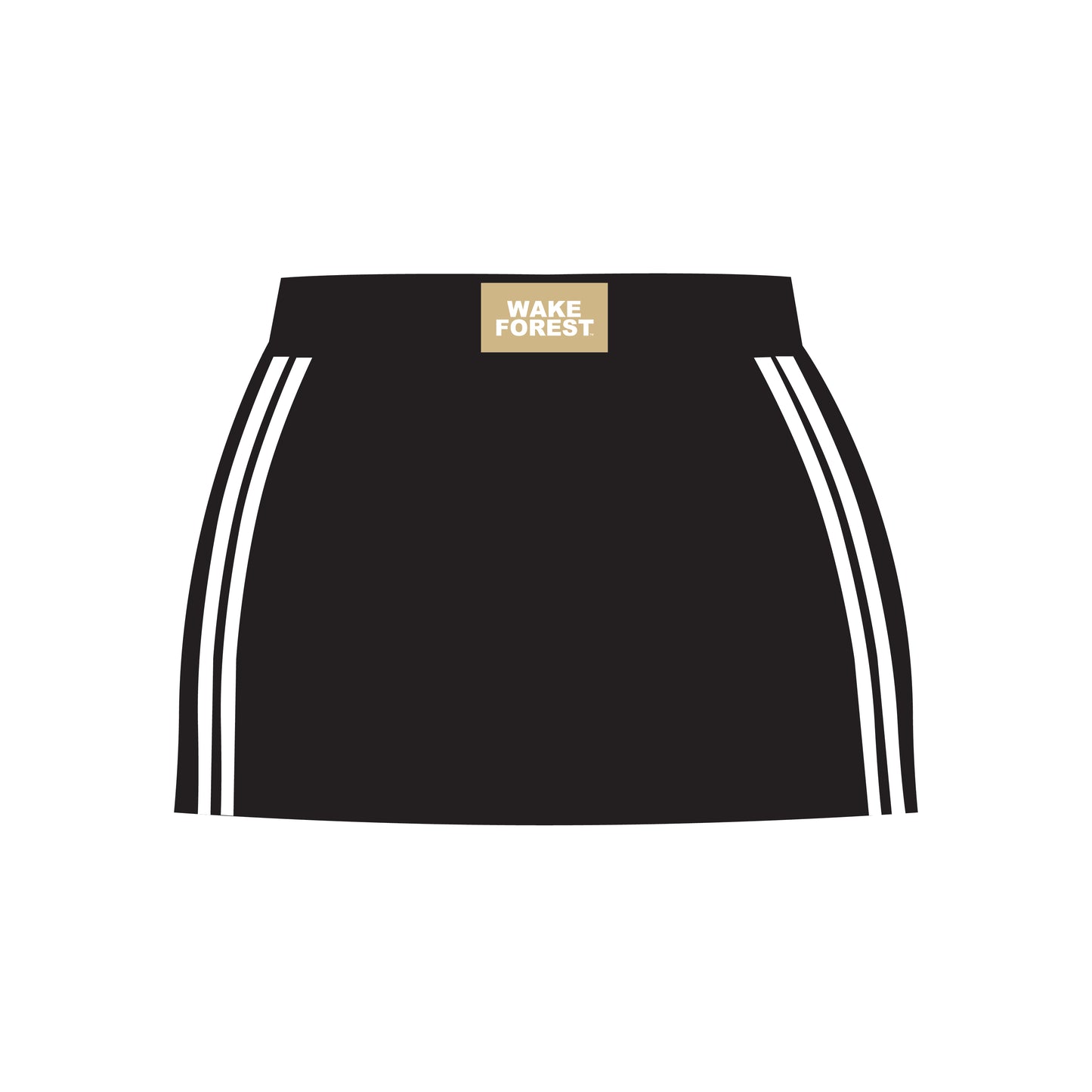 The Savannah Sporty Skort Wake Forest Woven Label | Youth Black