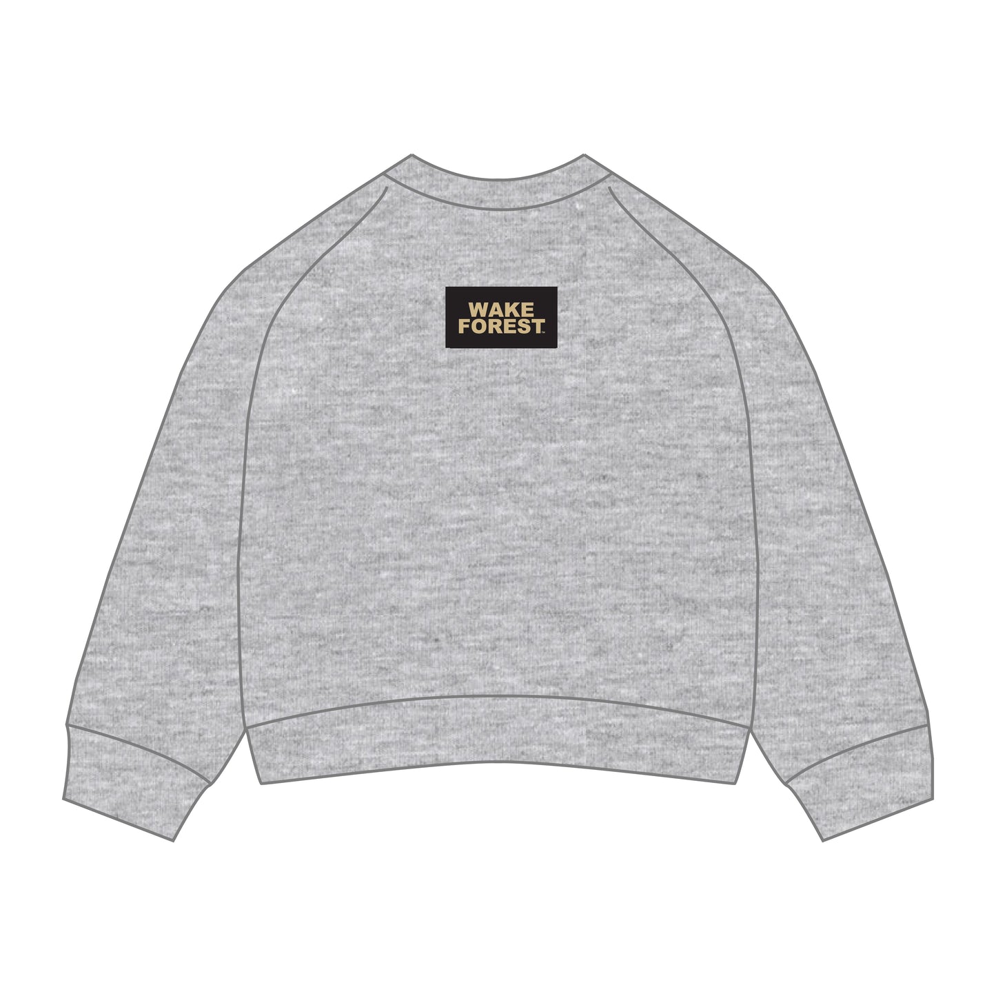 The Ava Airy Crewneck Wake Forest Woven Label | Heather Grey