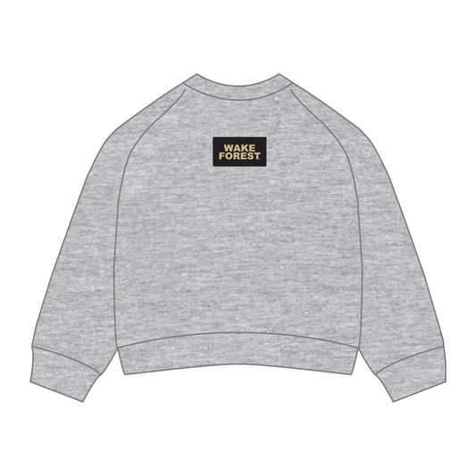 The Ava Airy Crewneck Wake Forest Woven Label | Heather Grey