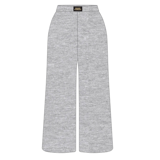 The Ava Airy Pants Wake Forest Woven Label | Heather Grey