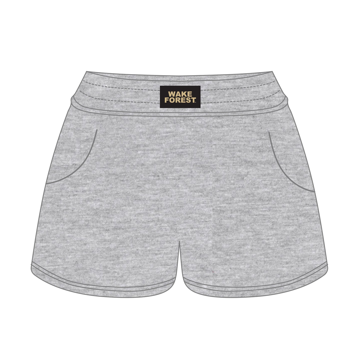 The Ava Airy Shorts Wake Forest Woven Label | Heather Grey