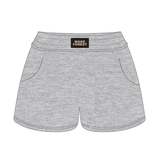 The Ava Airy Shorts Wake Forest Woven Label | Heather Grey