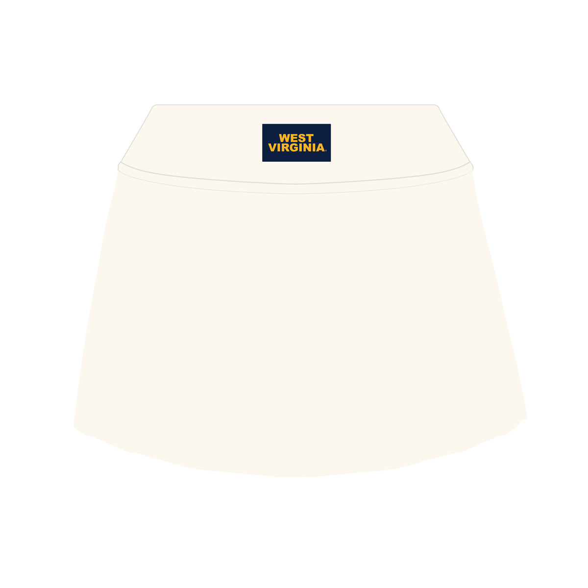 The Alli Tennis Skort West Virginia Woven Label | Bone