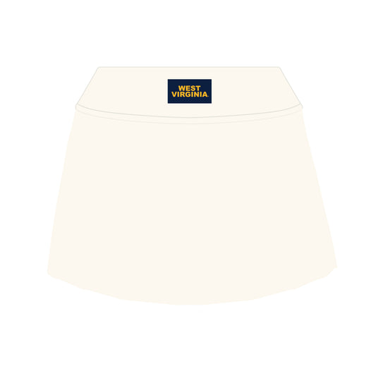The Alli Tennis Skort West Virginia Woven Label | Bone