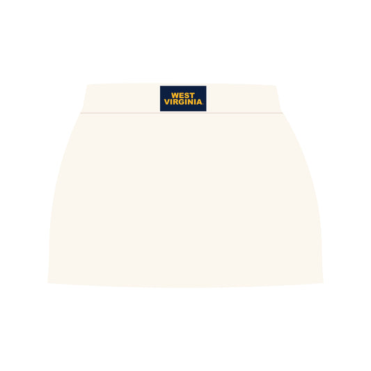 The Hayden High Waisted Skort West Virginia Woven Label | Bone