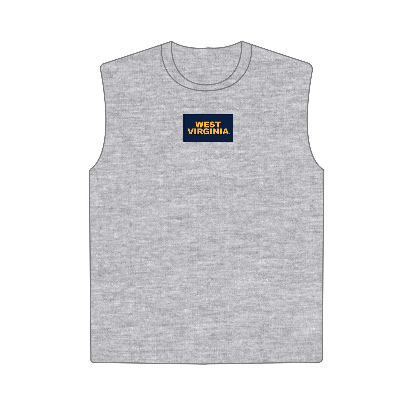 The Anna Active Tank West Virginia Woven Label | Youth Heather Grey
